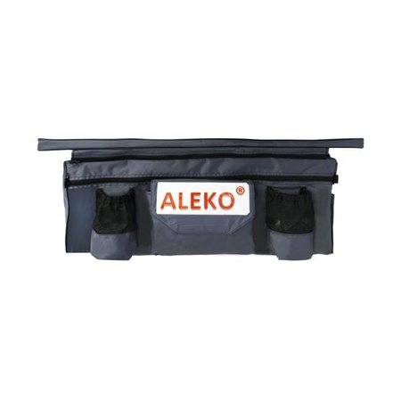 ALEKO Aleko BSB380DGV1-UNB 38 x 9 in. Seat Cushion with Spacious Under Seat Bag with Pockets for Inflatable Boats; Dark Gray BSB380DGV1-UNB
